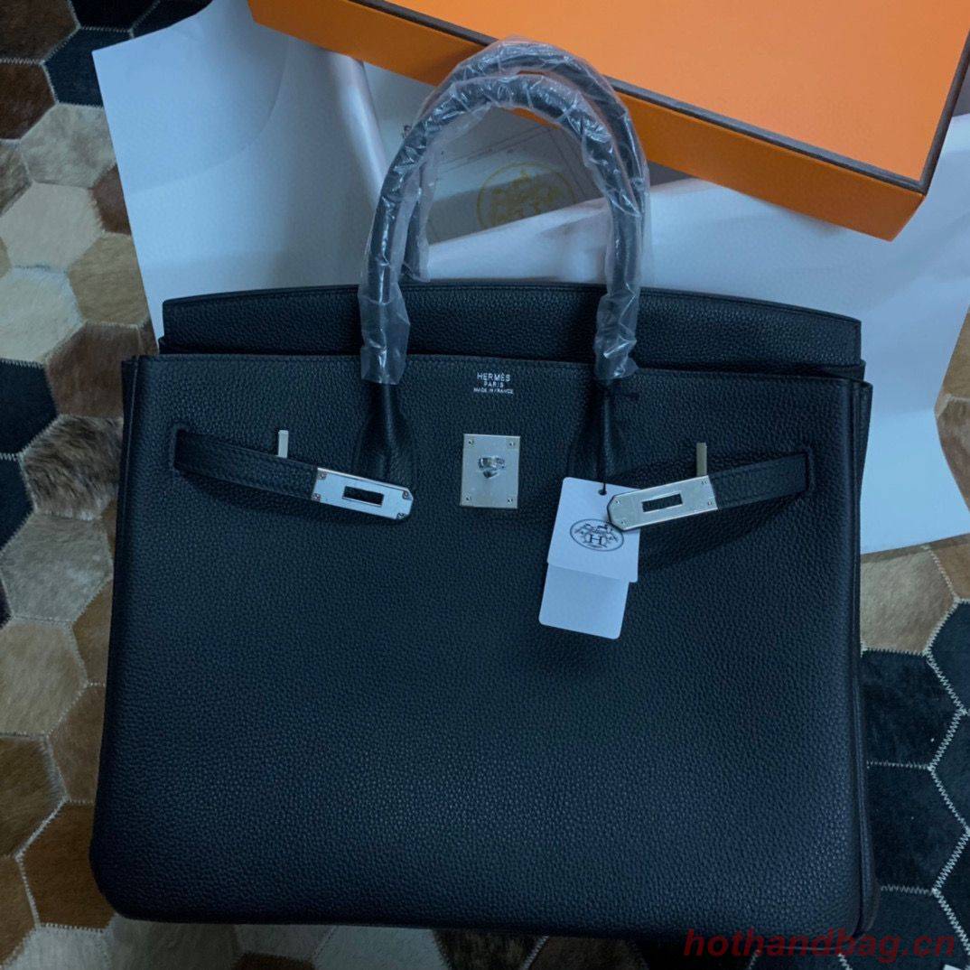 Hermes original Togo Leather HB35O Black Hermes original Togo Leather HB35O Black
