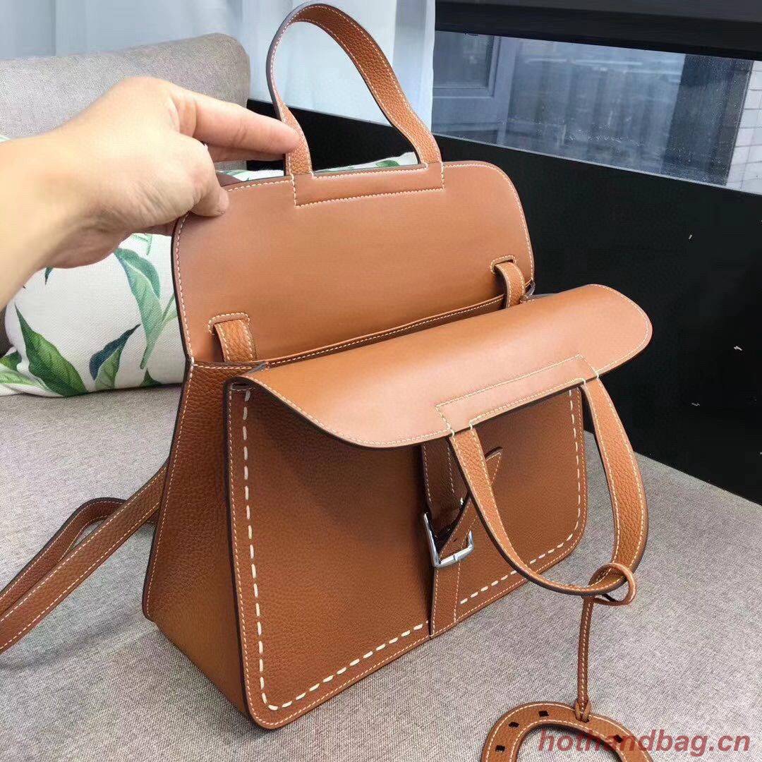 Hermes Halzan Togo Original Leather H3908 Brown Hermes Halzan Togo Original Leather H3908 Brown