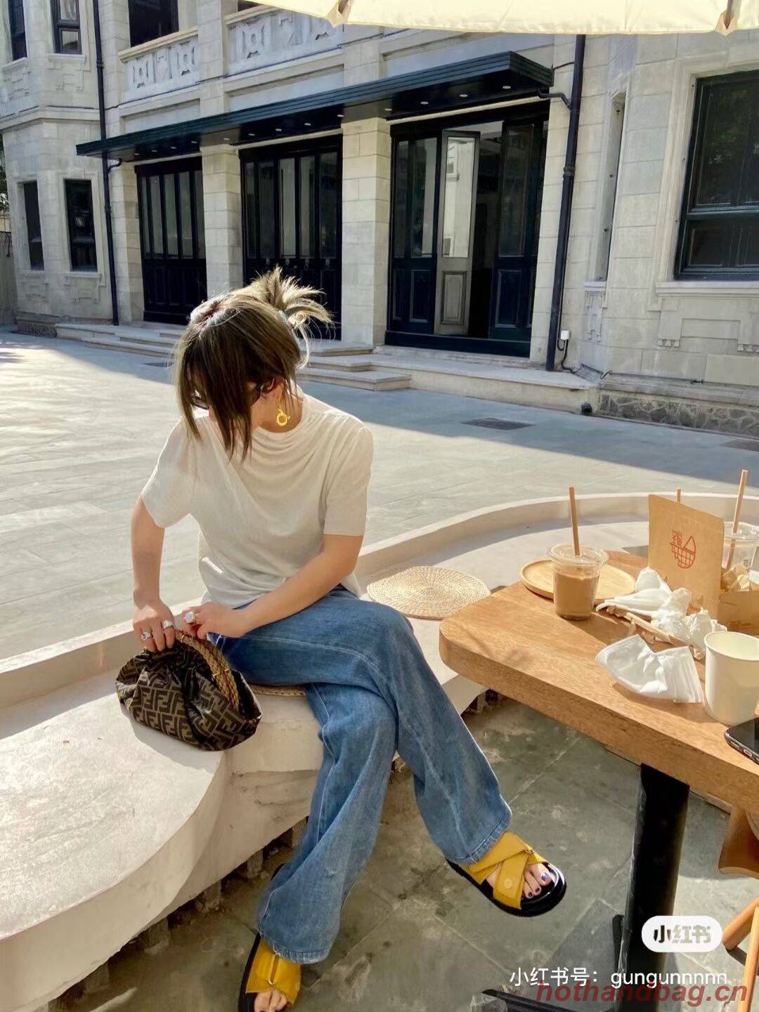 FENDI fabric bag F7641 brown FENDI fabric bag F7641 brown