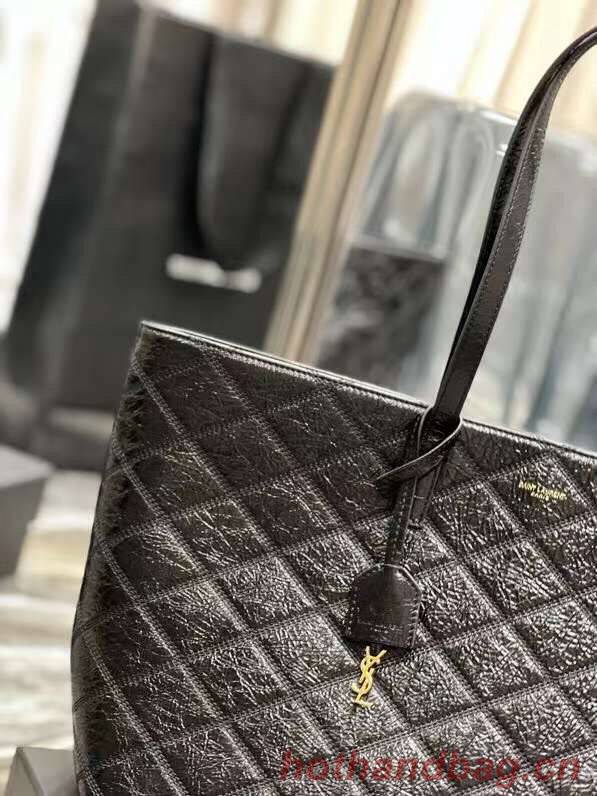 Yves Saint Laurent GABY SATCHEL IN QUILTED LAMBSKIN Y494195 black Yves Saint Laurent GABY SATCHEL IN QUILTED LAMBSKIN Y494195 black