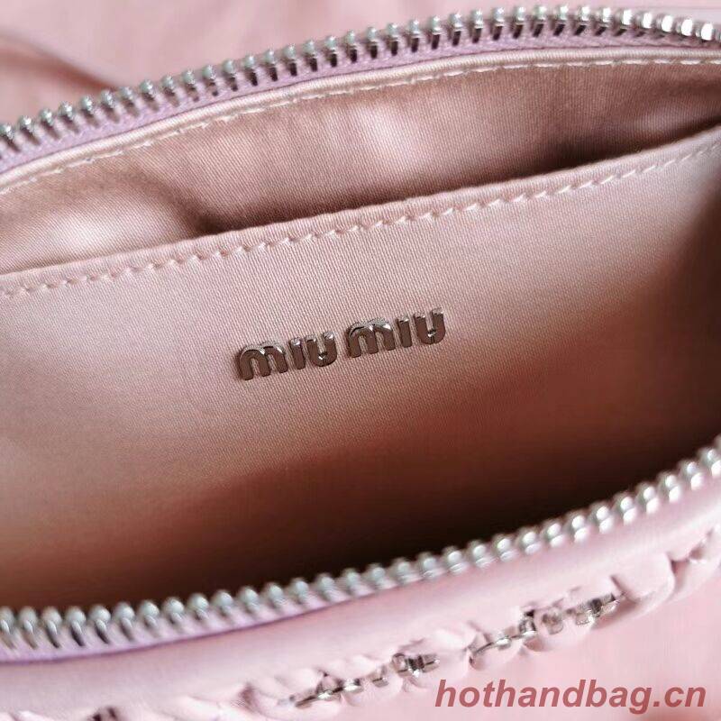 miu miu Matelasse Nappa Leather Shoulder Bag 6BH225 pink miu miu Matelasse Nappa Leather Shoulder Bag 6BH225 pink
