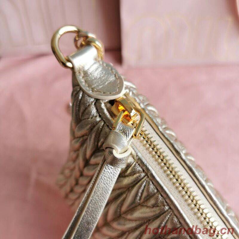 miu miu Matelasse Nappa Leather mini Shoulder Bag 6BE641 gold miu miu Matelasse Nappa Leather mini Shoulder Bag 6BE641 gold