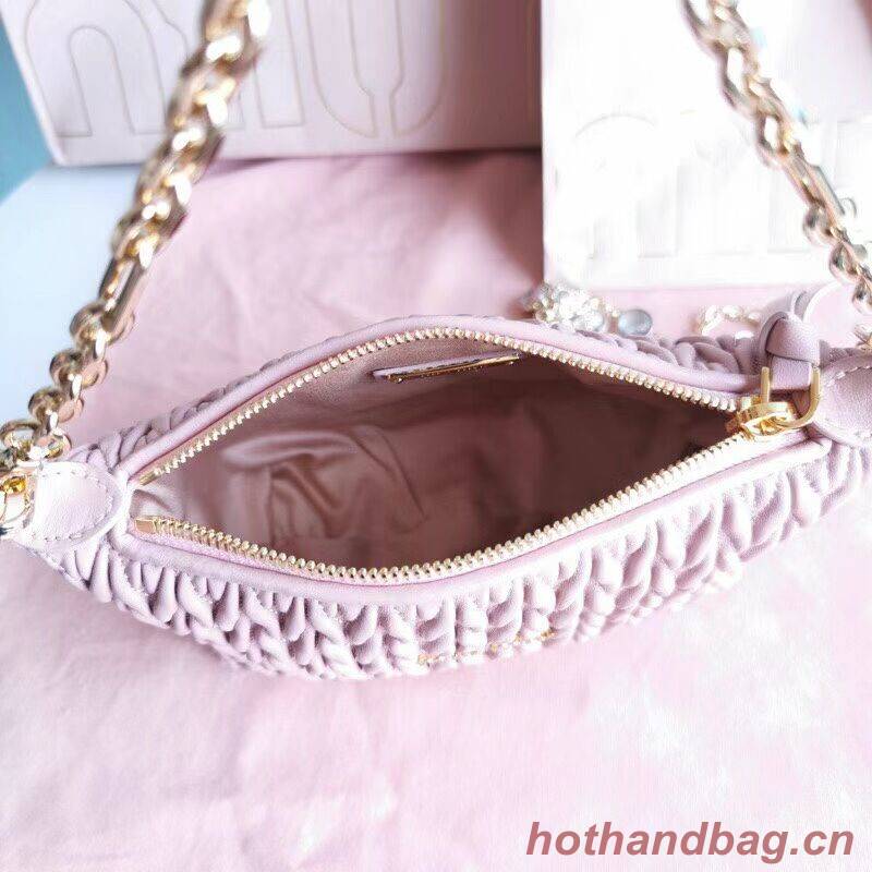 miu miu Matelasse Nappa Leather mini Shoulder Bag 6BE641 pink miu miu Matelasse Nappa Leather mini Shoulder Bag 6BE641 pink