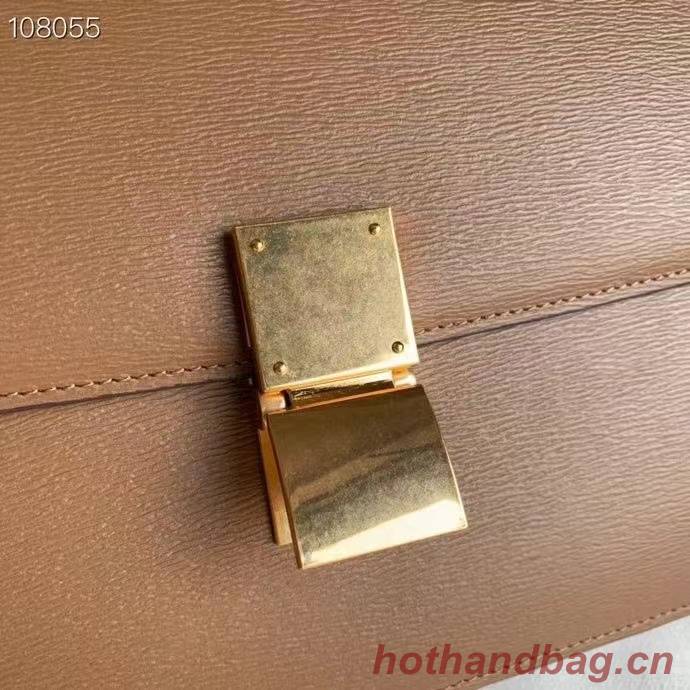 Celine MEDIUM CLASSIC BAG IN NATURAL CALFSKIN 189173 Brown Celine MEDIUM CLASSIC BAG IN NATURAL CALFSKIN 189173 Brown