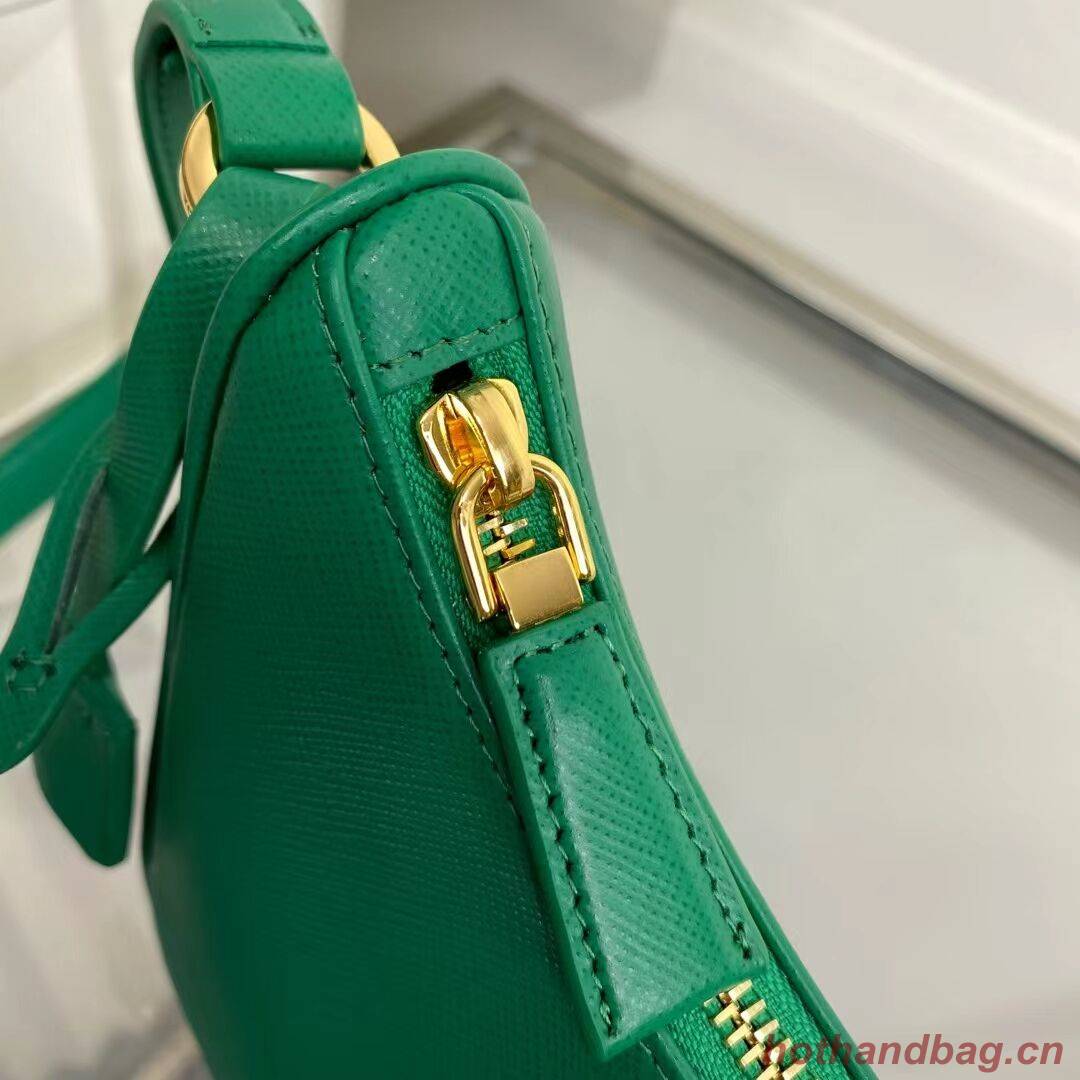 Prada Small Saffiano leather shoulder bag 1BD330 green Prada Small Saffiano leather shoulder bag 1BD330 green