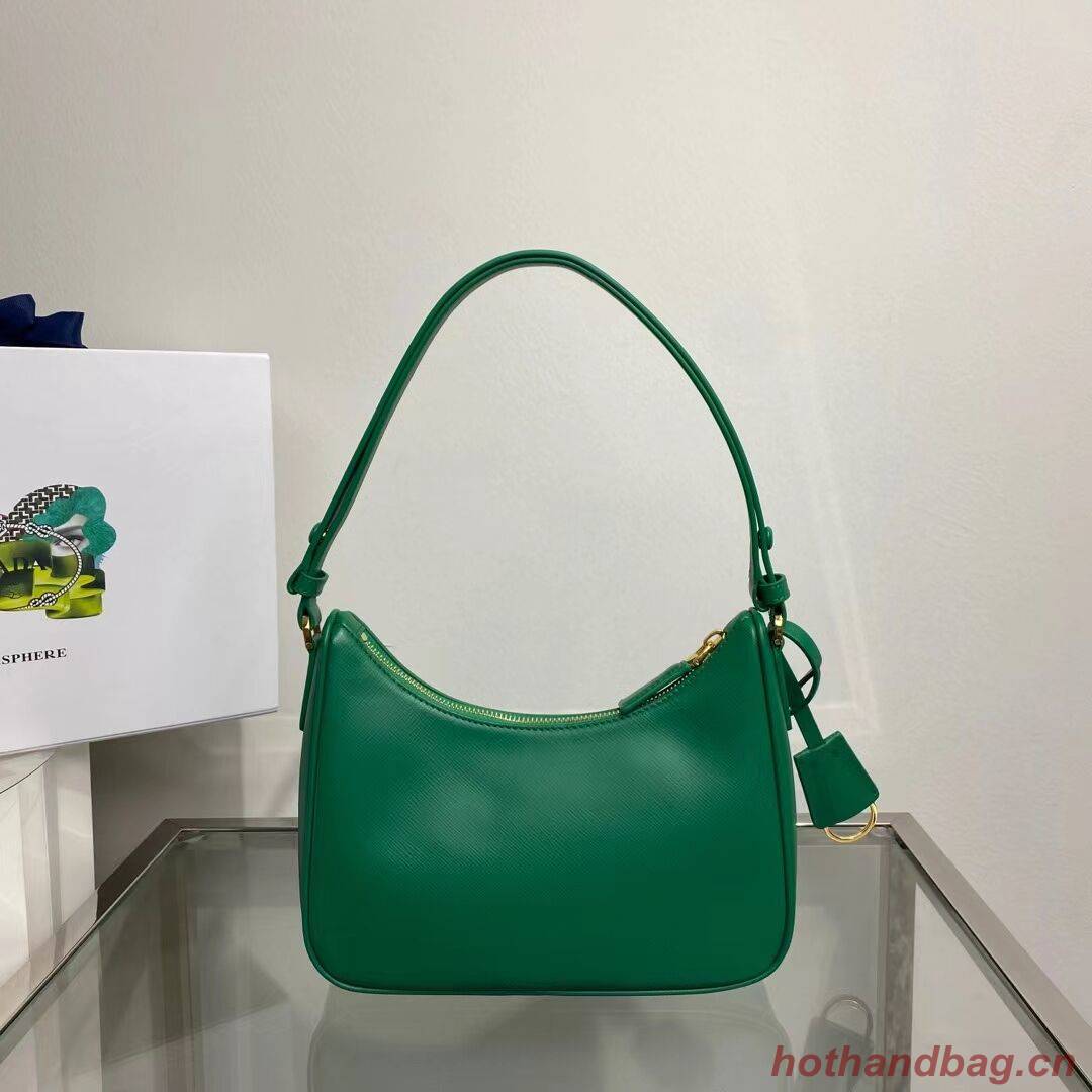 Prada Small Saffiano leather shoulder bag 1BD330 green Prada Small Saffiano leather shoulder bag 1BD330 green