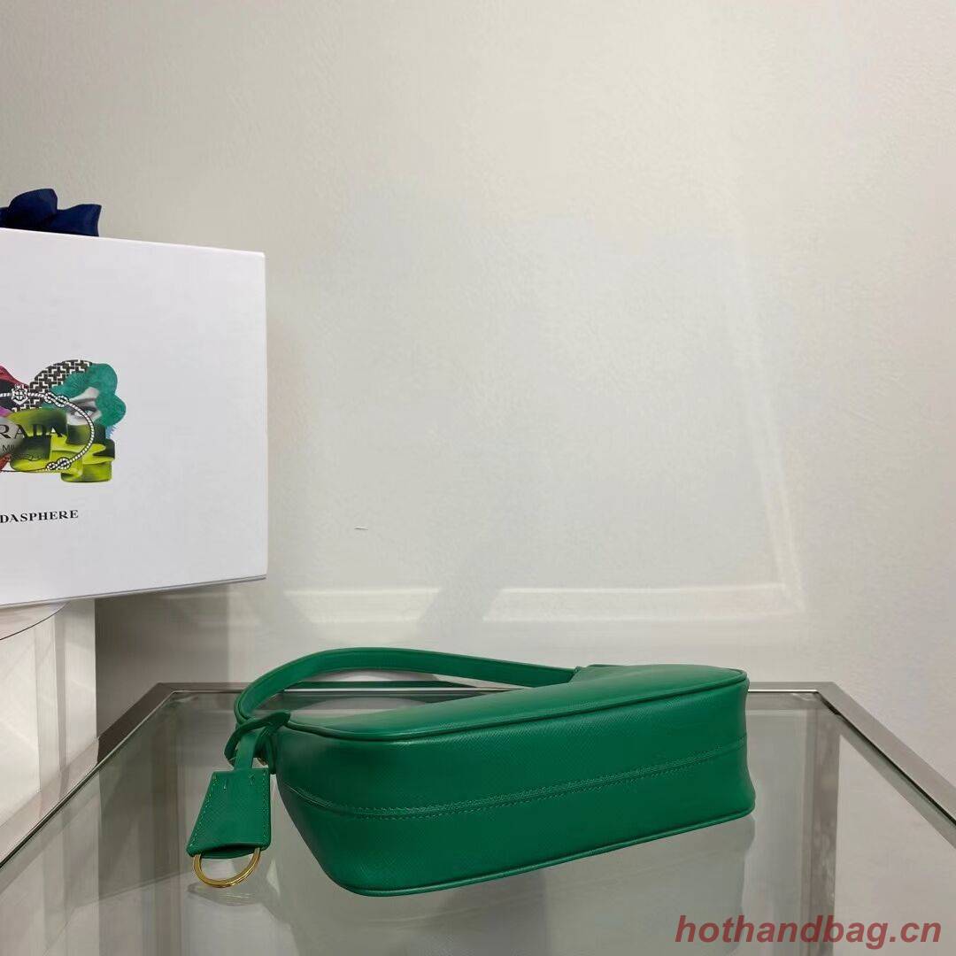 Prada Small Saffiano leather shoulder bag 1BD330 green Prada Small Saffiano leather shoulder bag 1BD330 green