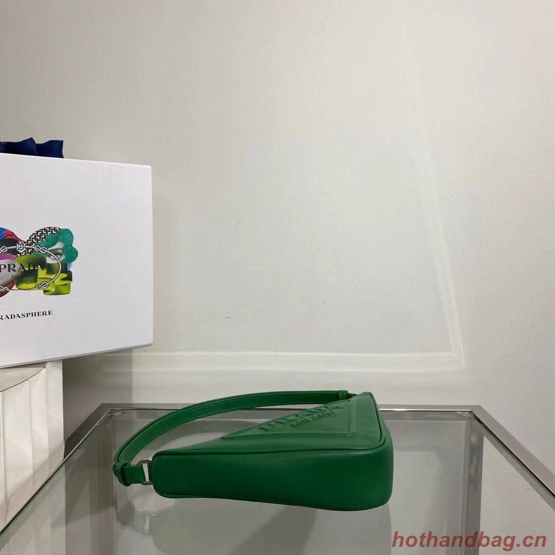 Prada Padded nappa leather handbag 1BE003 green Prada Padded nappa leather handbag 1BE003 green