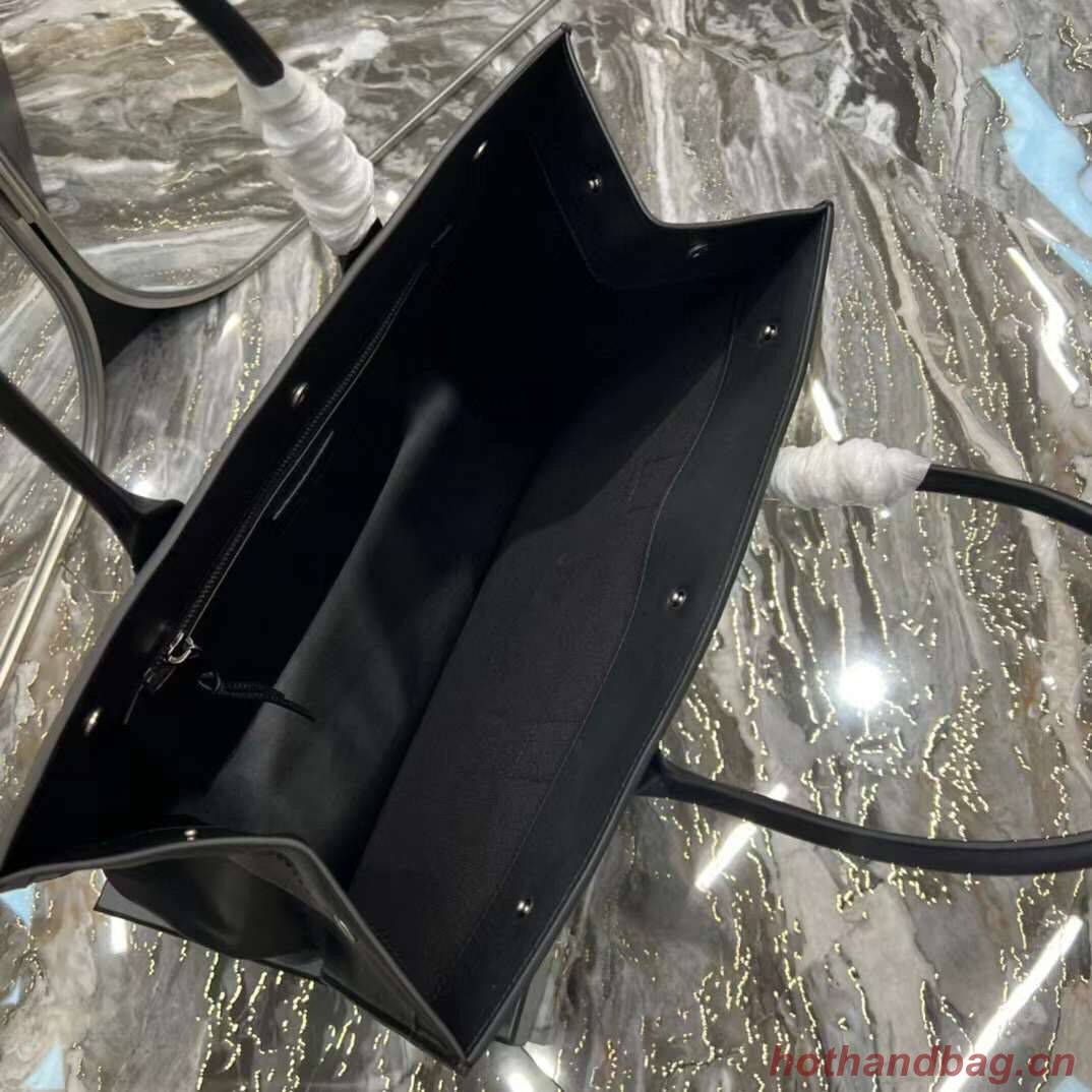 Yves Saint Laurent Calf leather shopping bag Y677481 black Yves Saint Laurent Calf leather shopping bag Y677481 black