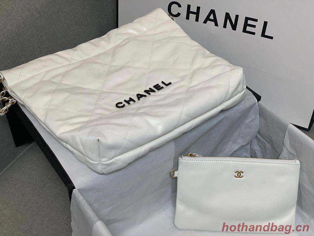 Chanel Calf leather shopping bag AS3261 White Chanel Calf leather shopping bag AS3261 White