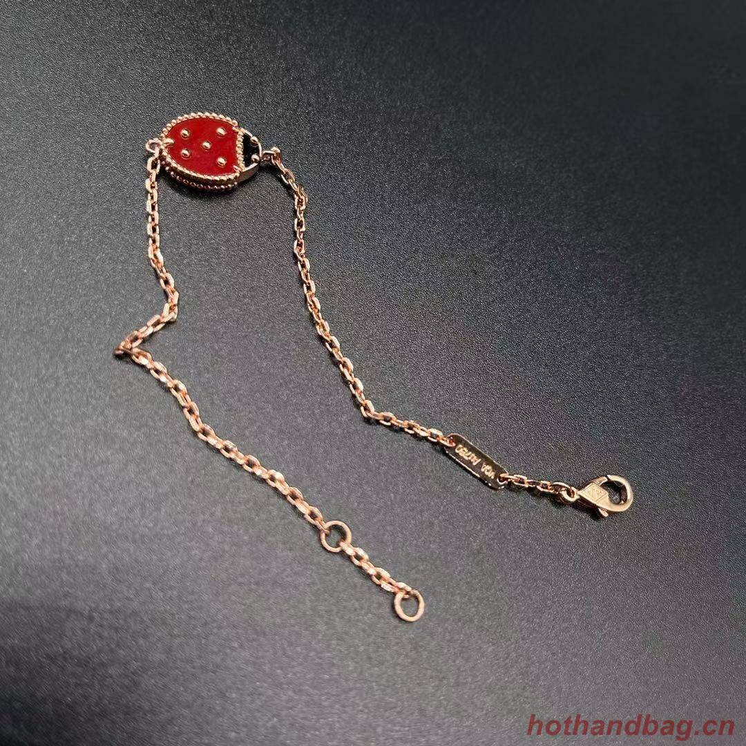 Van Cleef & Arpels Lucky Spring Bracelet closed wings ladybug VCA23018 Rose Gold Van Cleef & Arpels Lucky Spring Bracelet closed wings ladybug VCA23018 Rose Gold