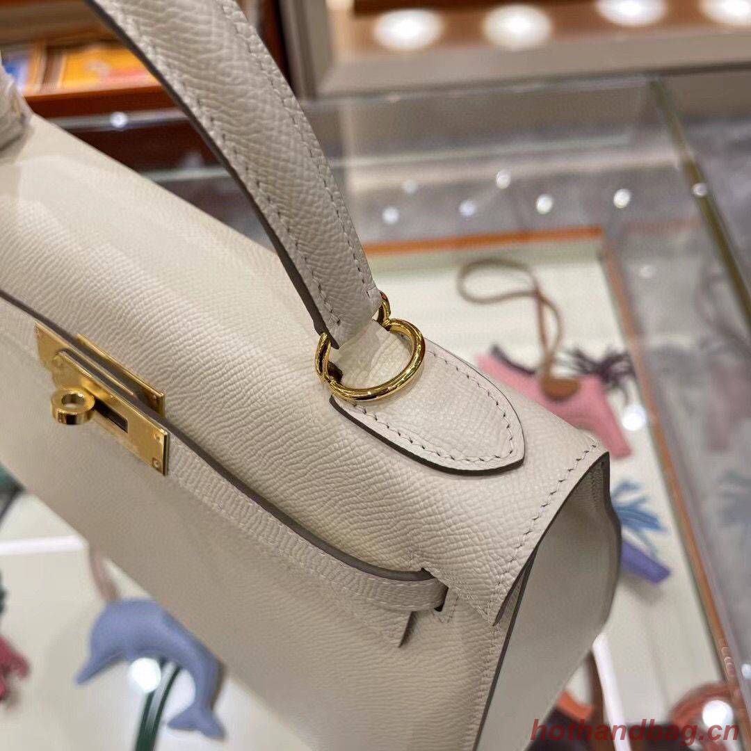 Hermes Kelly 28cm Shoulder Bags Epsom Leather KL28 creamy-white Gold hardware Hermes Kelly 28cm Shoulder Bags Epsom Leather KL28 creamy-white Gold hardware