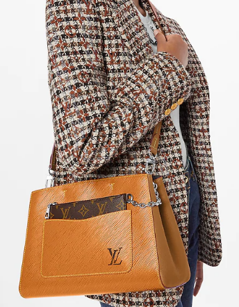 Louis Vuitton MARELLE TOTE MM M59953 Gold Miel Brown Louis Vuitton MARELLE TOTE MM M59953 Gold Miel Brown