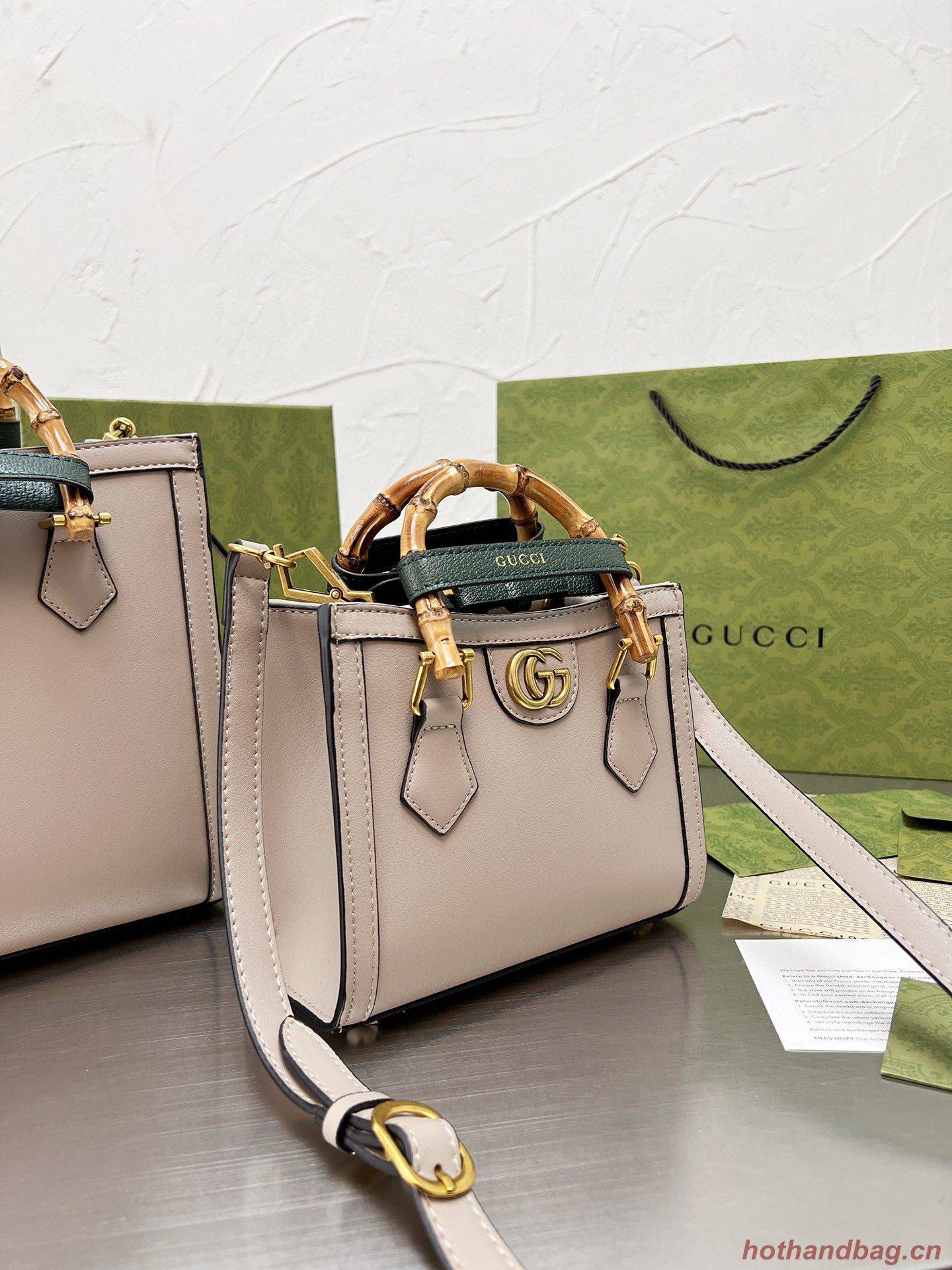Gucci Diana Bamboo Handle Tote Bag 655658 Offwhite Gucci Diana Bamboo Handle Tote Bag 655658 Offwhite