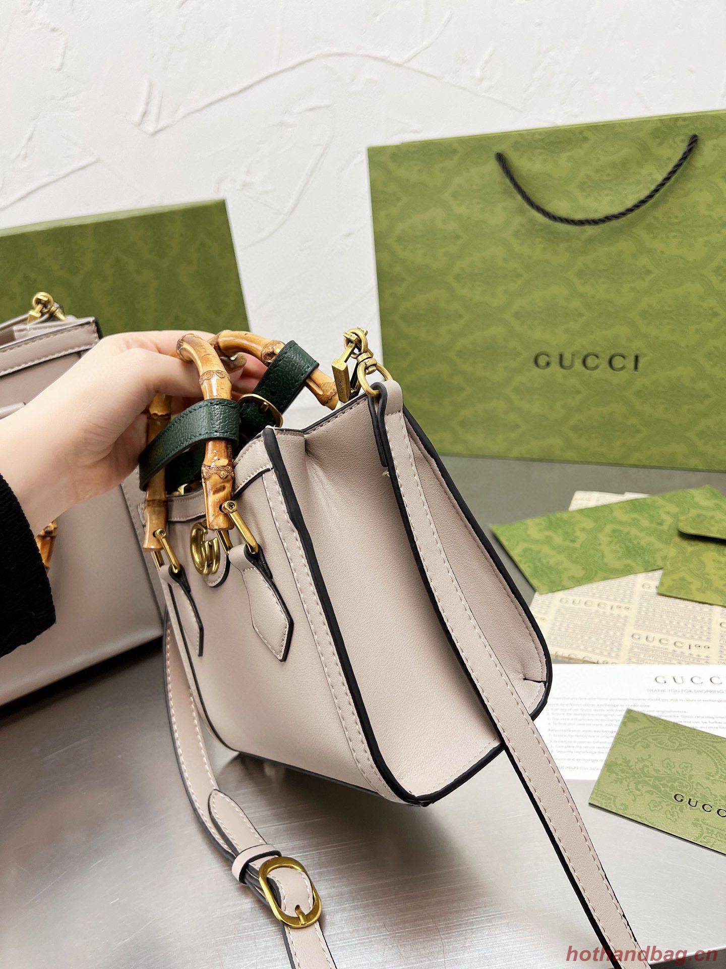 Gucci Diana Bamboo Handle Tote Bag 655658 Offwhite Gucci Diana Bamboo Handle Tote Bag 655658 Offwhite