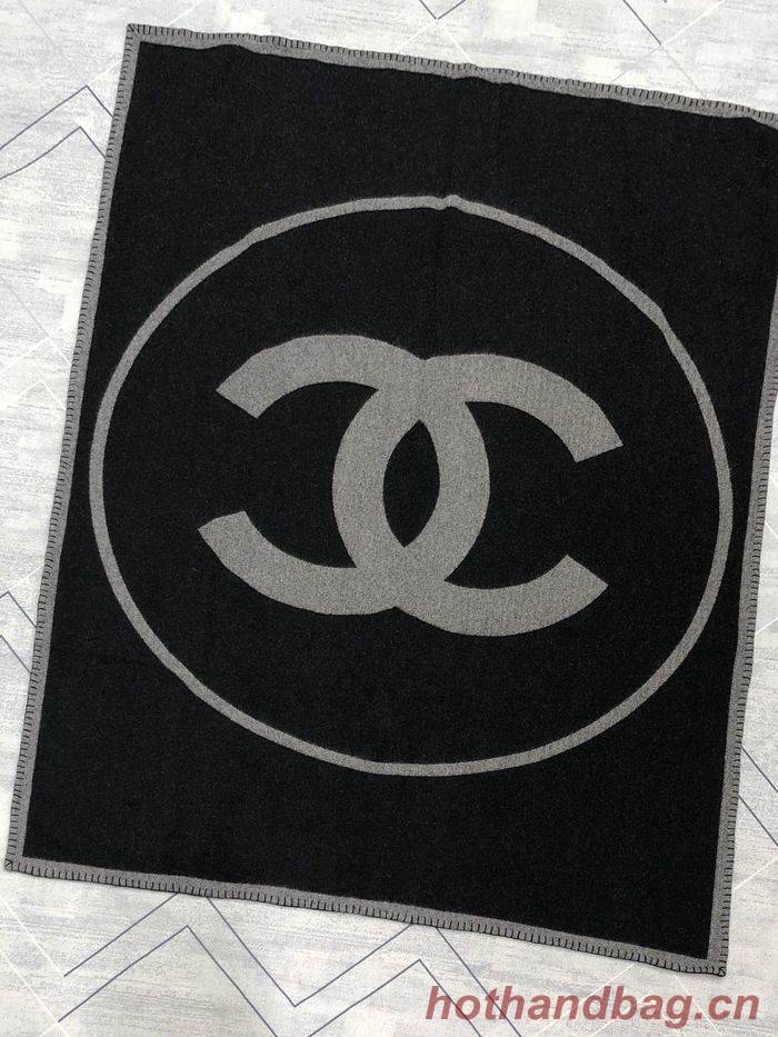 CHANEL Merino Wool Cashmere CC Throw Blanket CHB00003 CHANEL Merino Wool Cashmere CC Throw Blanket CHB00003