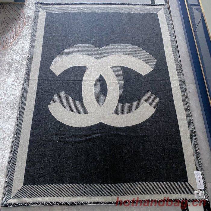 CHANEL Merino Wool Cashmere CC Throw Blanket CHB00005 CHANEL Merino Wool Cashmere CC Throw Blanket CHB00005