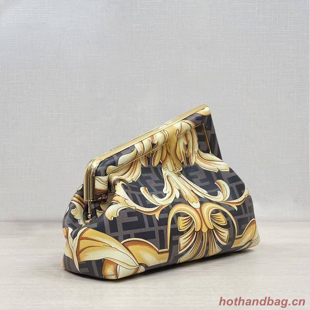 Fendi First Small Fendace Black silk charm 8BP129A Fendi First Small Fendace Black silk charm 8BP129A