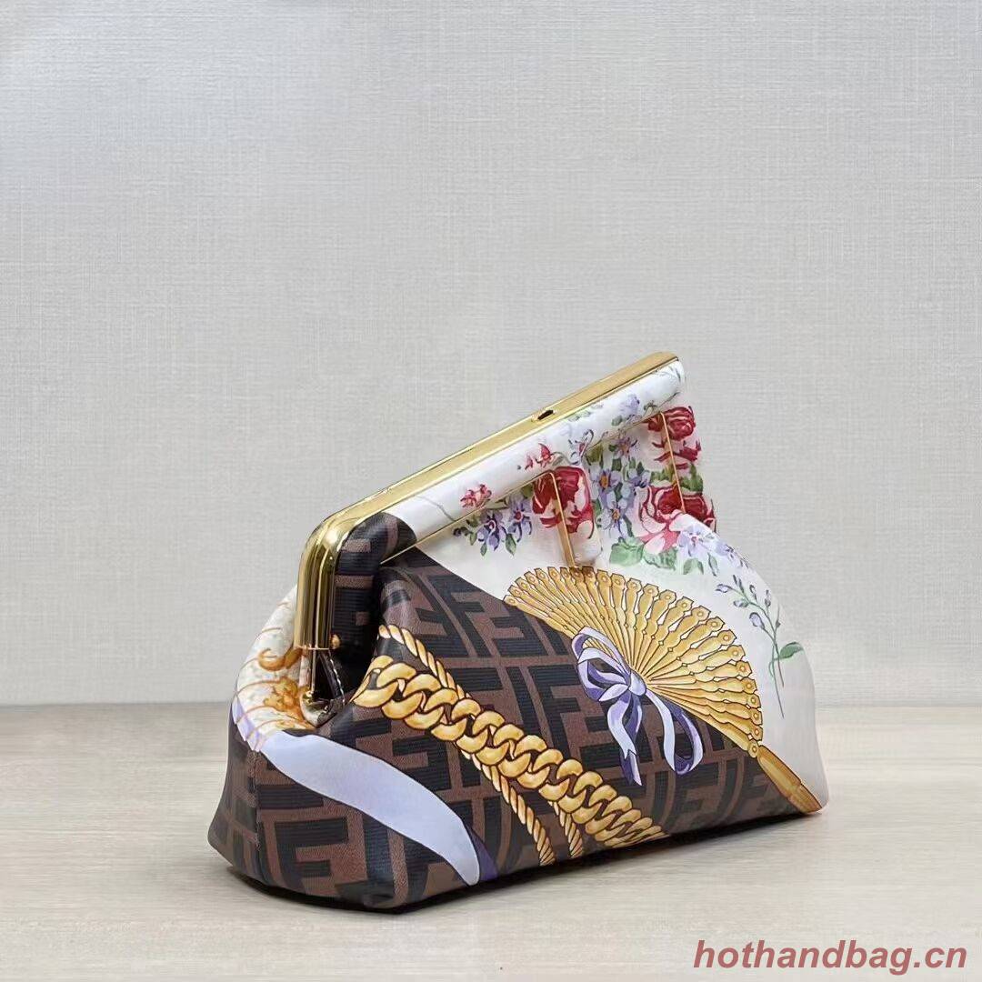 Fendi First Small Fendace bag in multicolor silk print 8BP129A Fendi First Small Fendace bag in multicolor silk print 8BP129A
