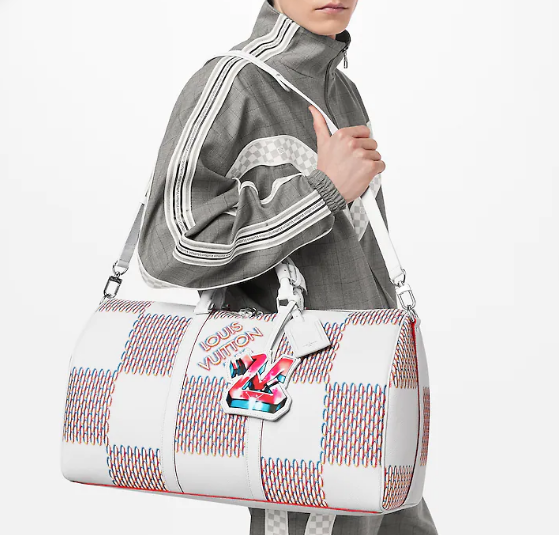 Louis Vuitton KEEPALL 50B M20563 White Louis Vuitton KEEPALL 50B M20563 White