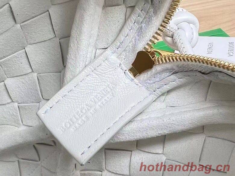 Bottega Veneta Medium intrecciato leather cross-body bag 680256 White Bottega Veneta Medium intrecciato leather cross-body bag 680256 White