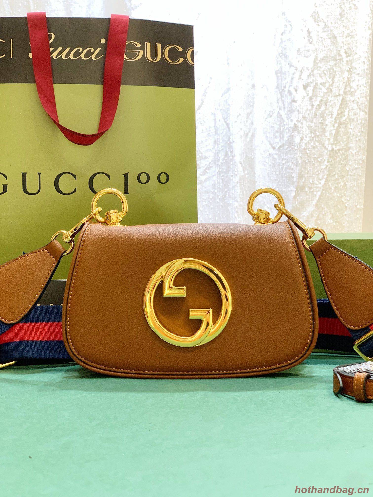 Gucci Blondie Original leahter shoulder bag 698643 brown Gucci Blondie Original leahter shoulder bag 698643 brown