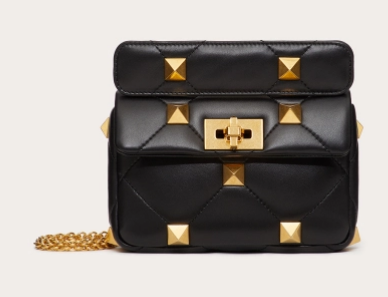 VALENTINO GARAVANI ROMAN STUD Small sheepskin bag 1W2B0L04 black VALENTINO GARAVANI ROMAN STUD Small sheepskin bag 1W2B0L04 black