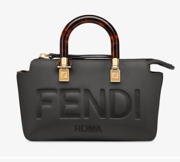Fendi By The Way Mini Small leather Boston bag 8BS067A black Fendi By The Way Mini Small leather Boston bag 8BS067A black
