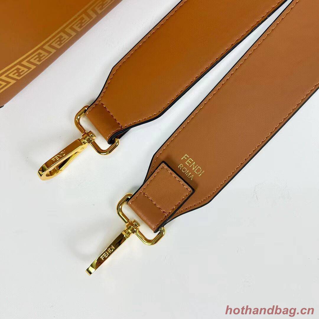 Fendi Sunshine Medium Fendace Printed leather Logo shopper 8BH386A brown Fendi Sunshine Medium Fendace Printed leather Logo shopper 8BH386A brown