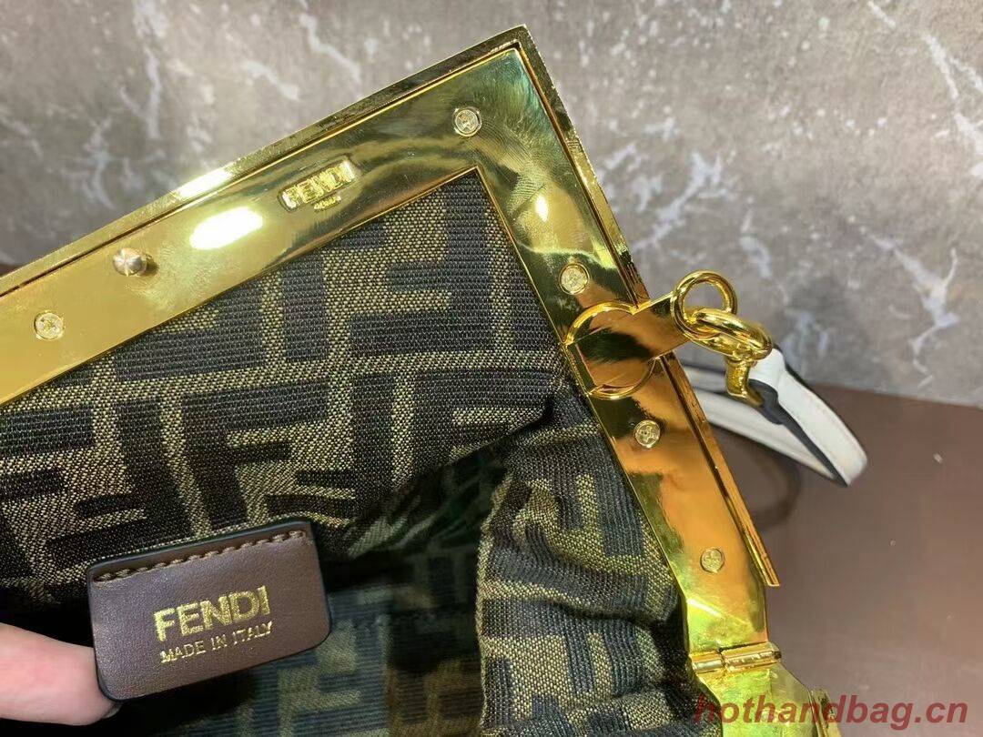 Fendi First Small Mint green leather interlace bag 8BP129A green Fendi First Small Mint green leather interlace bag 8BP129A green