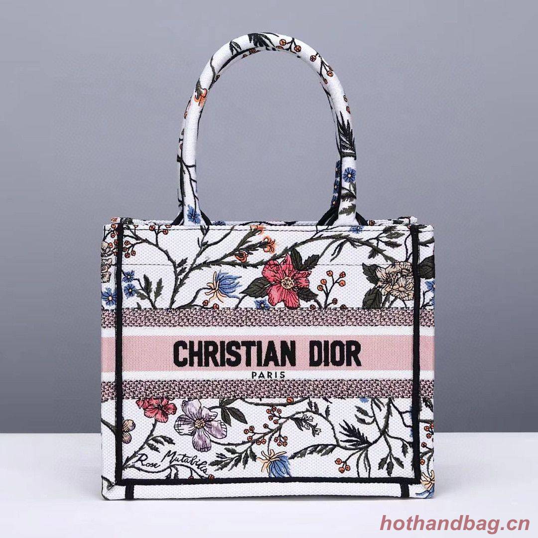Small DIOR BOOK TOTE Multicolor Mille Fleurs Embroidery M1297ZW Small DIOR BOOK TOTE Multicolor Mille Fleurs Embroidery M1297ZW