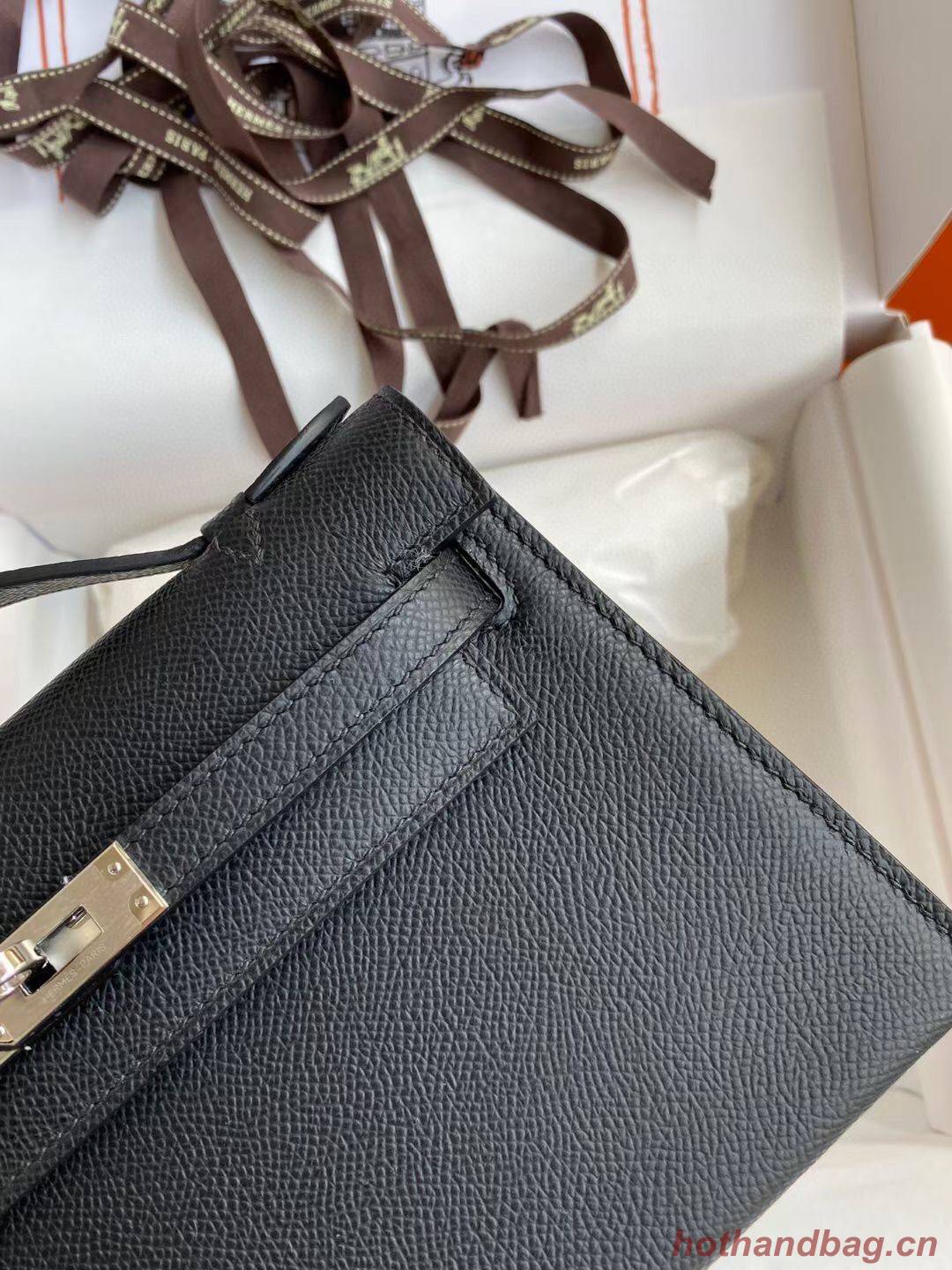 Hermes Kelly 22cm Tote Bag Original Leather KL22 Black Hermes Kelly 22cm Tote Bag Original Leather KL22 Black