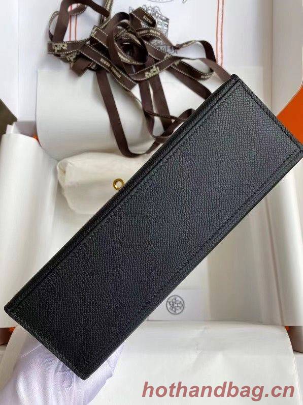 Hermes Kelly 22cm Tote Bag Original Leather KL22 Black Hermes Kelly 22cm Tote Bag Original Leather KL22 Black