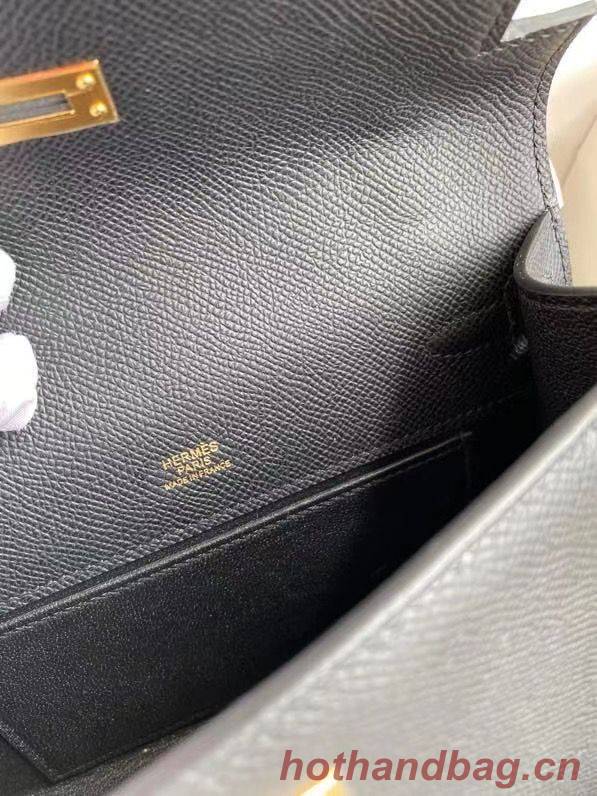Hermes Kelly 22cm Tote Bag Original Leather KL22 Black Hermes Kelly 22cm Tote Bag Original Leather KL22 Black