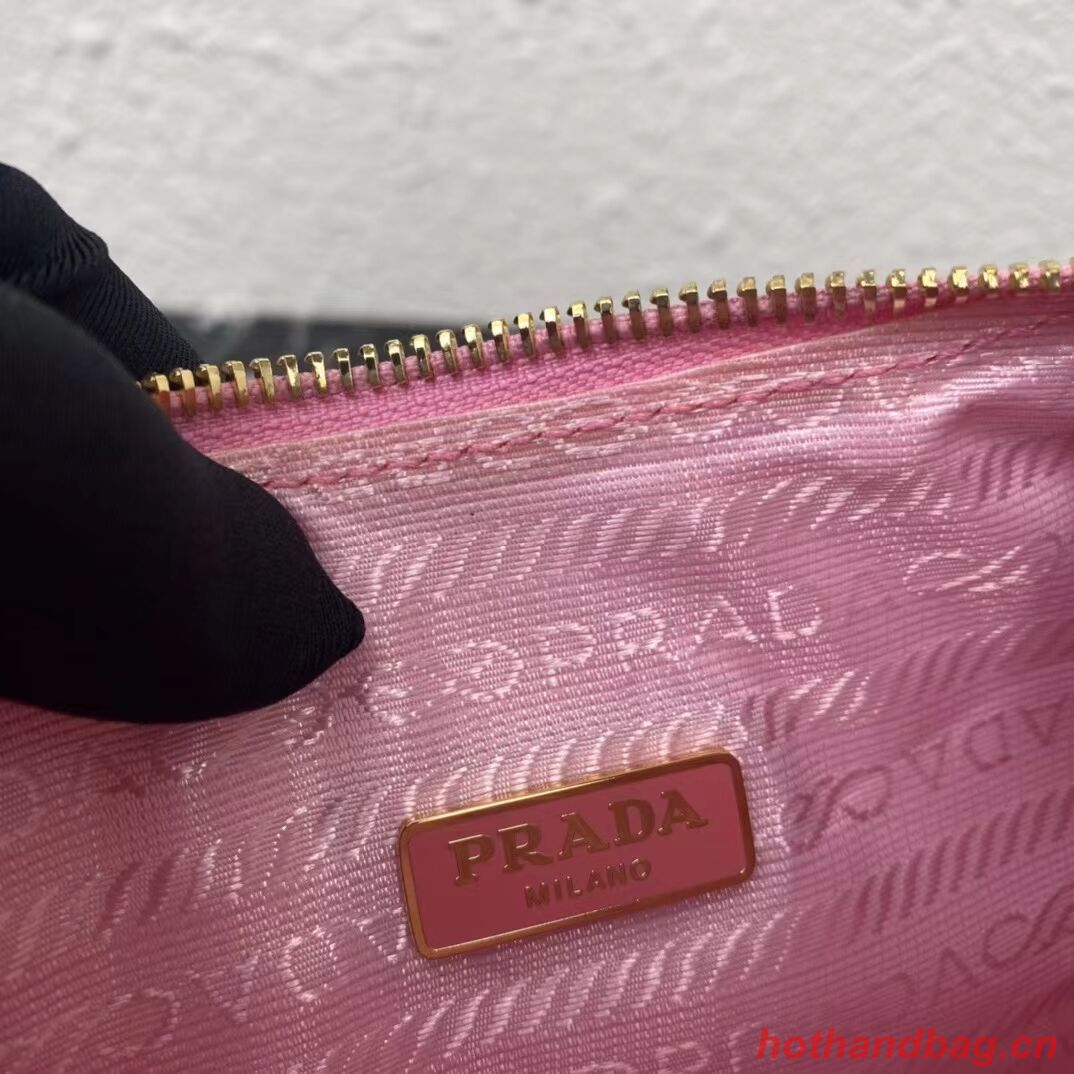 Prada Re-Edition 2005 raffia bag 1BH204 pink Prada Re-Edition 2005 raffia bag 1BH204 pink