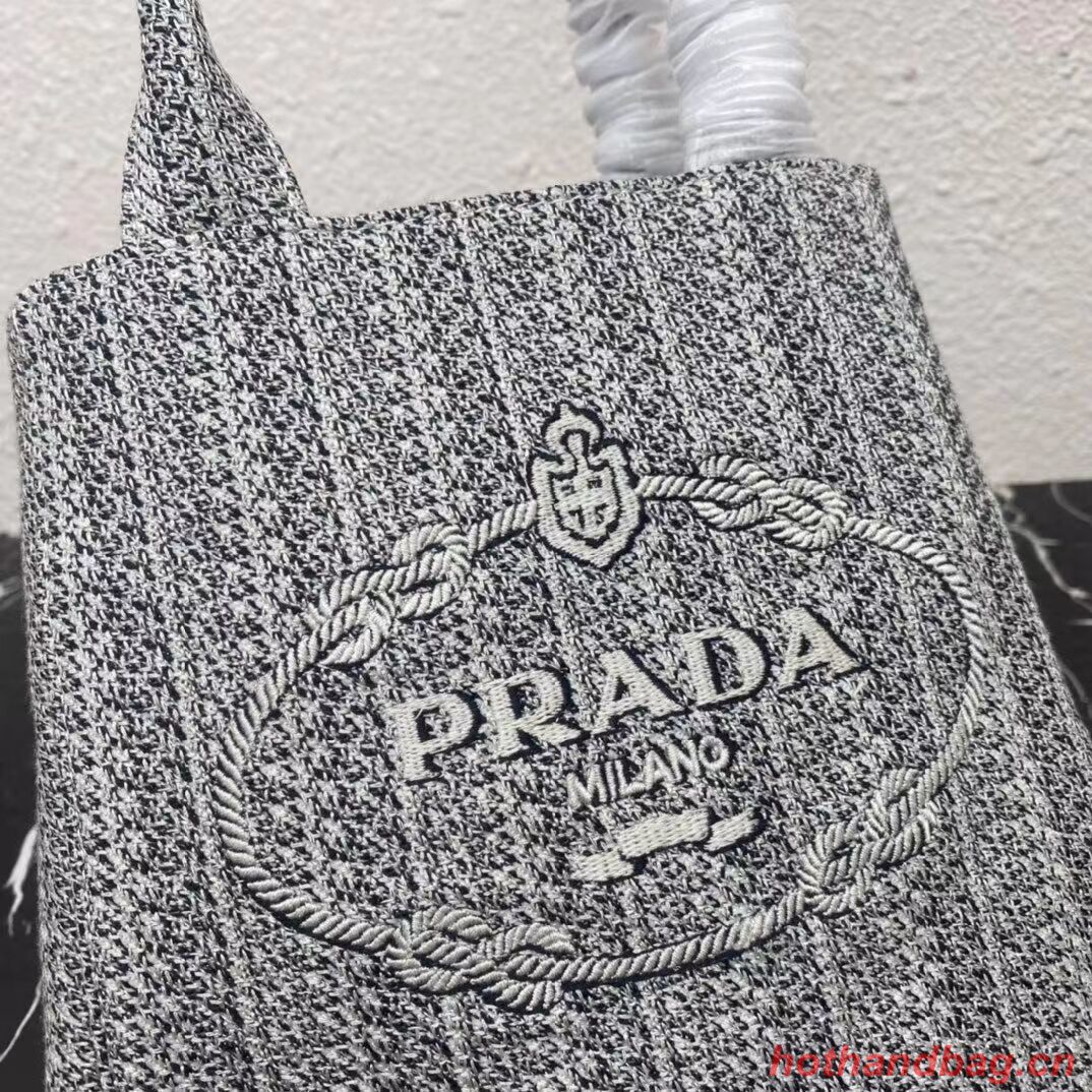 Prada SMALL SHOPPING BAG 1AV333 Black&grey Prada SMALL SHOPPING BAG 1AV333 Black&grey