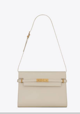 SAINT LAURENT MANHATTAN SHOULDER BAG IN BOX SAINT LAURENT LEATHER 5792710 BLANC VINTAGE SAINT LAURENT MANHATTAN SHOULDER BAG IN BOX SAINT LAURENT LEATHER 5792710 BLANC VINTAGE