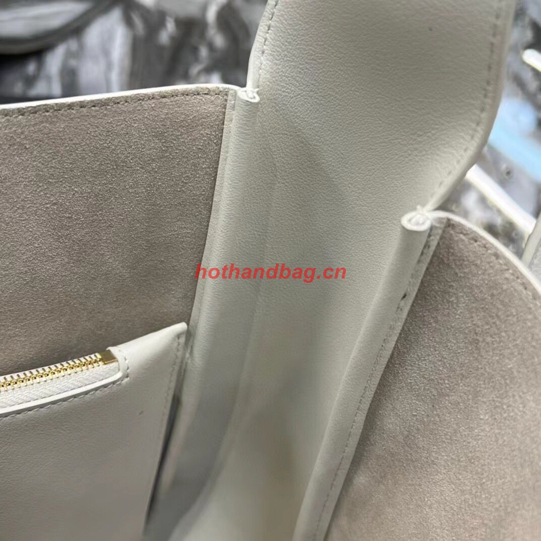 SAINT LAUREN LE 5 A 7 SOFT SMALL HOBO BAG IN SMOOTH LEATHER 713938 white SAINT LAUREN LE 5 A 7 SOFT SMALL HOBO BAG IN SMOOTH LEATHER 713938 white