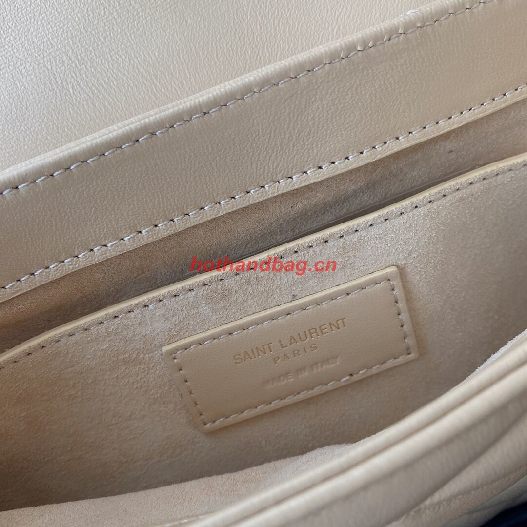 SAINT LAUREN LE 57 HOBO SHOULDER BAG IN QUILTED LAMBSKIN 698567 apricot SAINT LAUREN LE 57 HOBO SHOULDER BAG IN QUILTED LAMBSKIN 698567 apricot