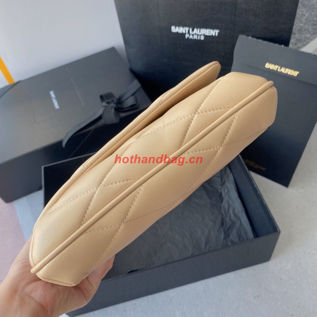 SAINT LAUREN LE 57 HOBO SHOULDER BAG IN QUILTED LAMBSKIN 698567 apricot SAINT LAUREN LE 57 HOBO SHOULDER BAG IN QUILTED LAMBSKIN 698567 apricot