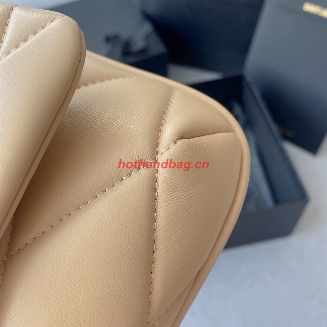 SAINT LAUREN LE 57 HOBO SHOULDER BAG IN QUILTED LAMBSKIN 698567 apricot SAINT LAUREN LE 57 HOBO SHOULDER BAG IN QUILTED LAMBSKIN 698567 apricot