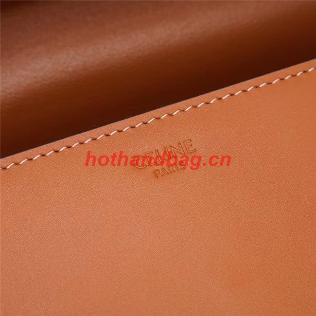 Celine SMALL CUIR TRIOMPHE IN SMOOTH CALFSKIN 199992 TAN