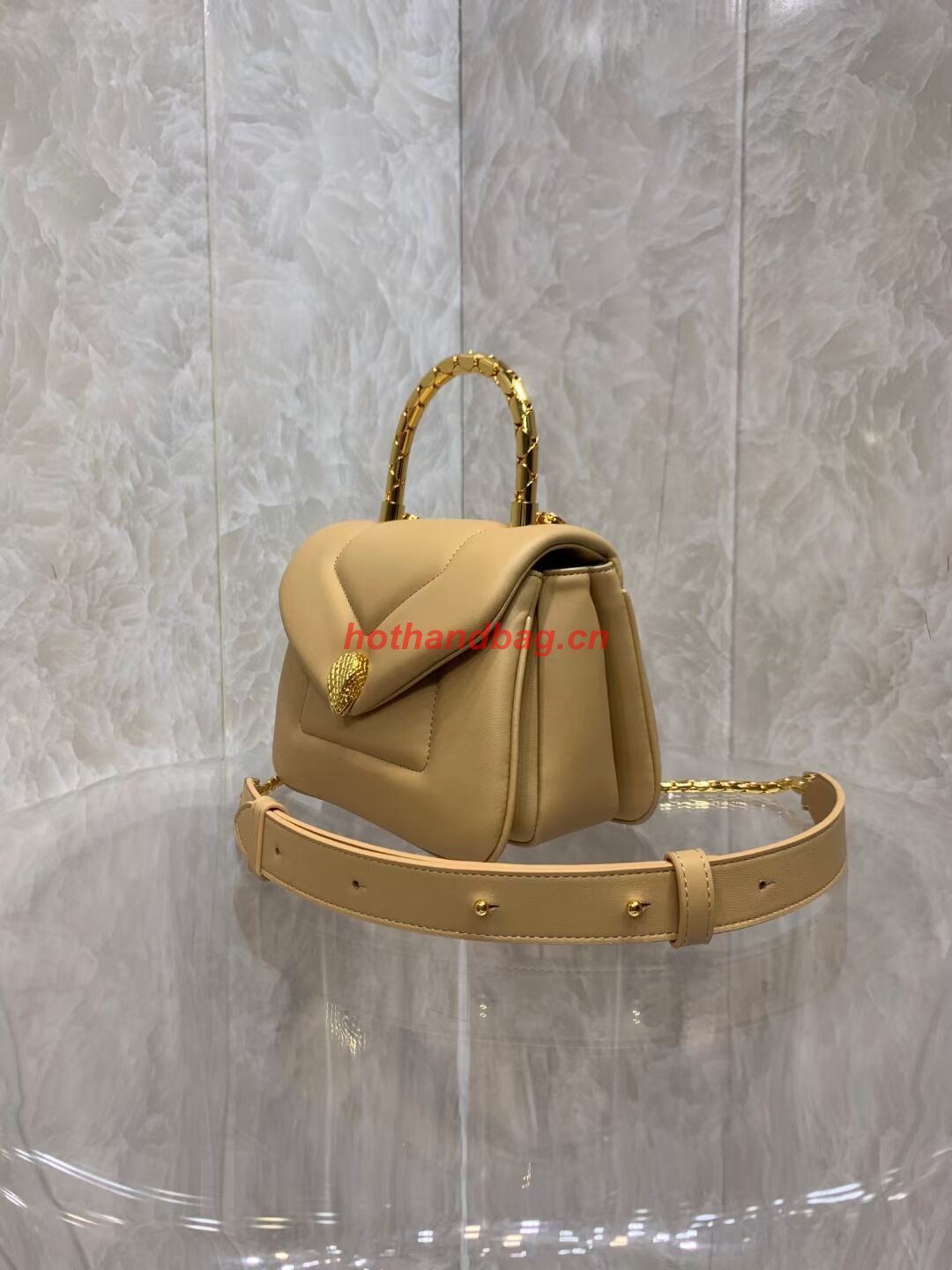 Bvlgari Serpenti Forever leather crossbody bag B282923 Apricot Bvlgari Serpenti Forever leather crossbody bag B282923 Apricot