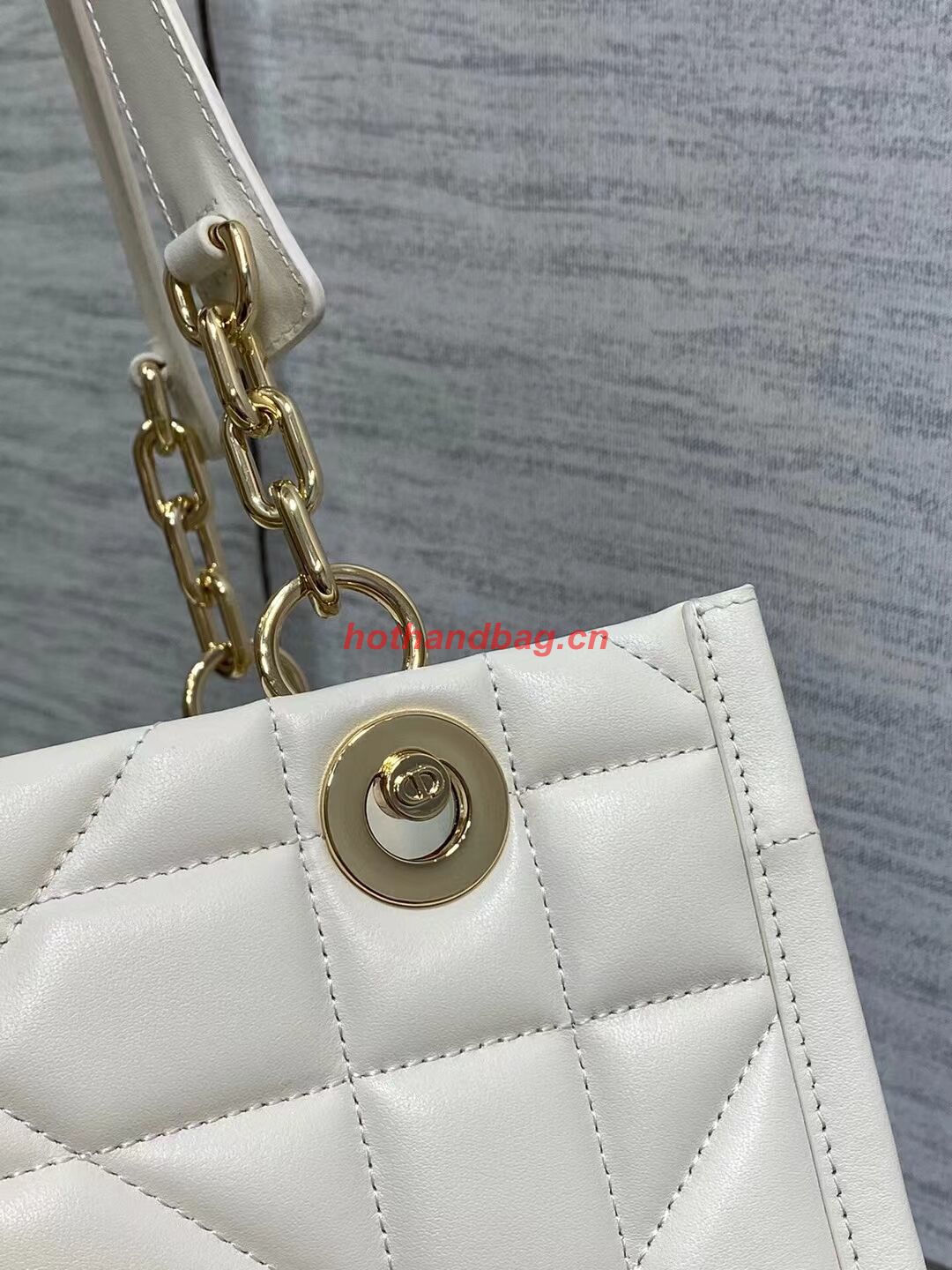 SMALL DIOR ESSENTIAL TOTE BAG Hazelnut Archicannage Calfskin M87211 WHITE SMALL DIOR ESSENTIAL TOTE BAG Hazelnut Archicannage Calfskin M87211 WHITE