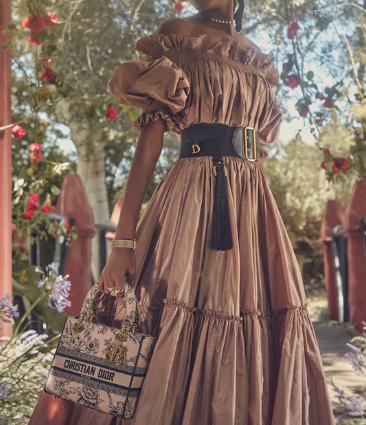 DIOR Powder Pink Dior Jardin Botanique Embroidery M0565O DIOR Powder Pink Dior Jardin Botanique Embroidery M0565O