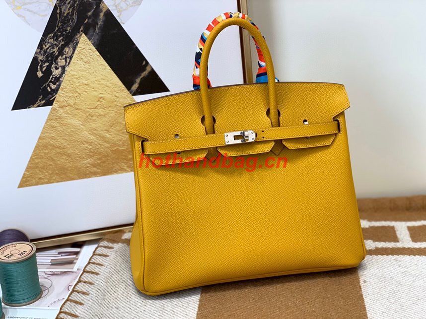 Hermes Birkin Bag Original Epsom Leather 30CM 17825 Amber Yellow Hermes Birkin Bag Original Epsom Leather 30CM 17825 Amber Yellow