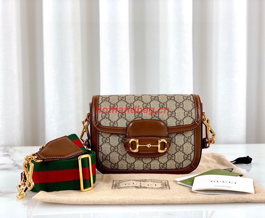 Gucci Horsebit 1955 GG mini bag 658574 brown Gucci Horsebit 1955 GG mini bag 658574 brown
