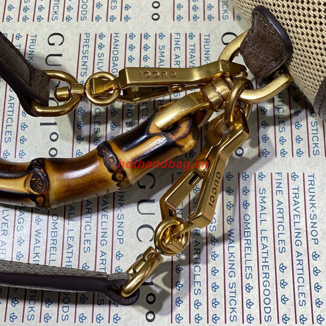 Gucci Bamboo 1947 Jumbo Small GG Top Handle Bag 675797 Brown Gucci Bamboo 1947 Jumbo Small GG Top Handle Bag 675797 Brown