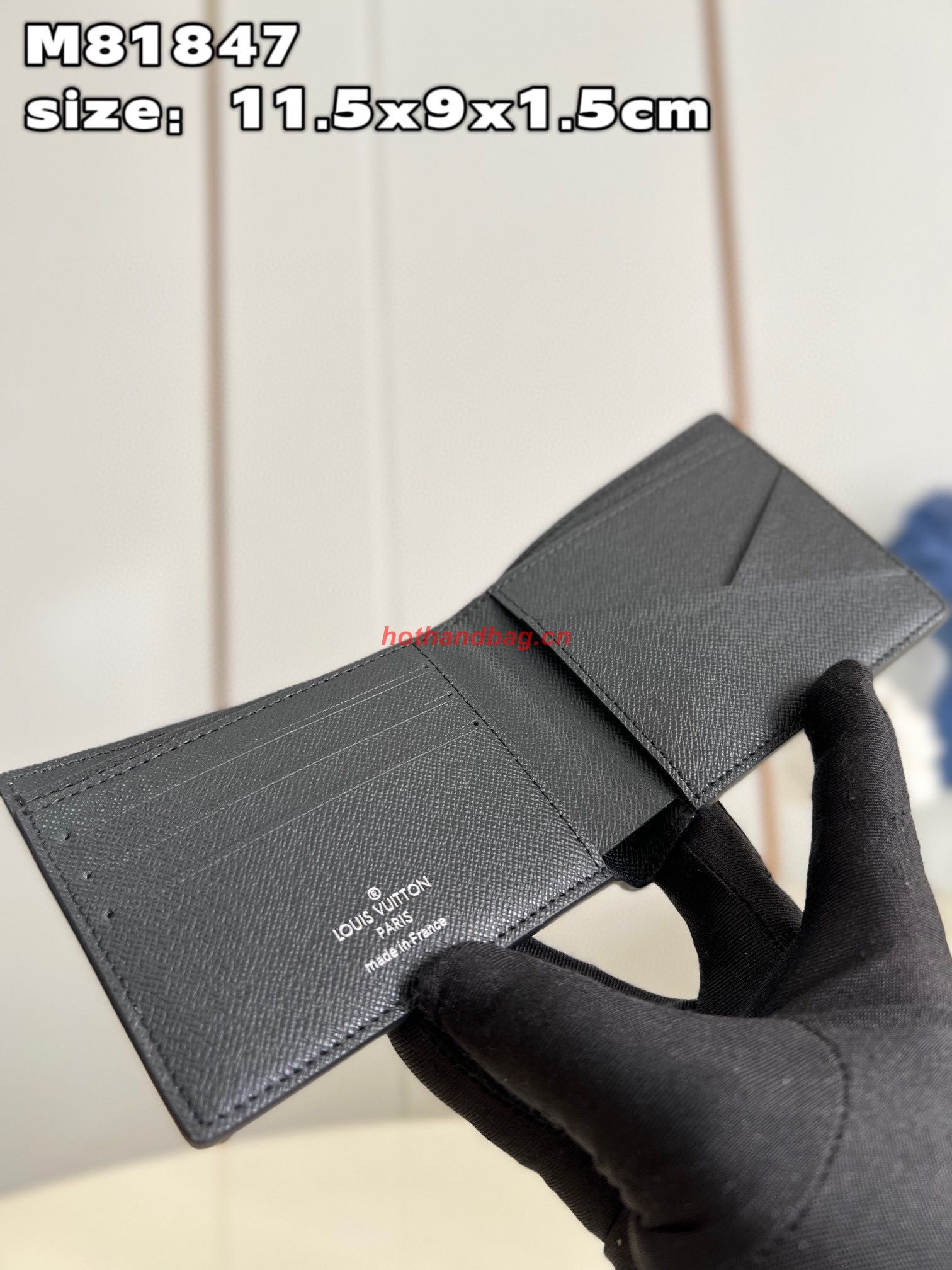 Louis Vuitton MULTIPLE WALLET M81847 Black&Red Louis Vuitton MULTIPLE WALLET M81847 Black&Red