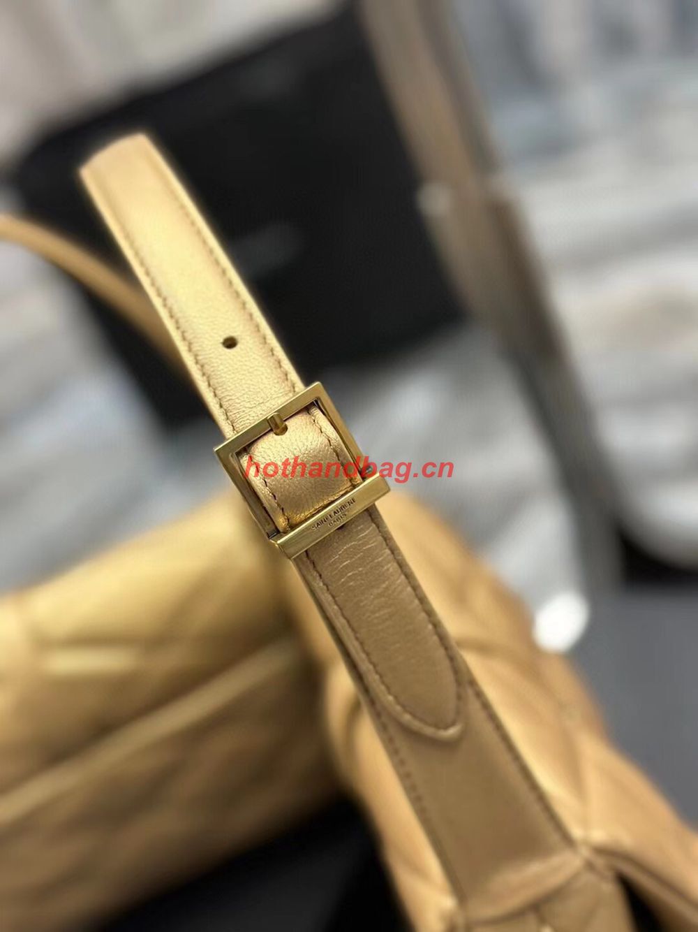 SAINT LAUREN LE 57 HOBO SHOULDER BAG IN QUILTED LAMBSKIN 698567 gold SAINT LAUREN LE 57 HOBO SHOULDER BAG IN QUILTED LAMBSKIN 698567 gold